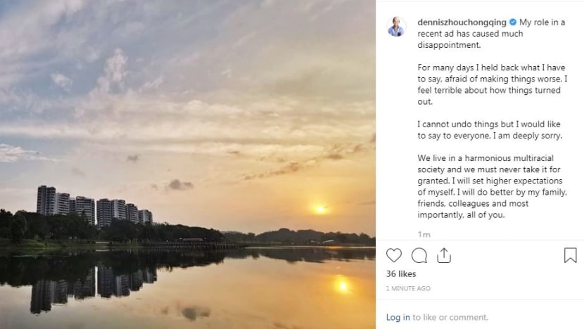 ‘Brownface’ controversy: Actor Dennis Chew says he’s ‘deeply sorry’ for role in e-payment ad