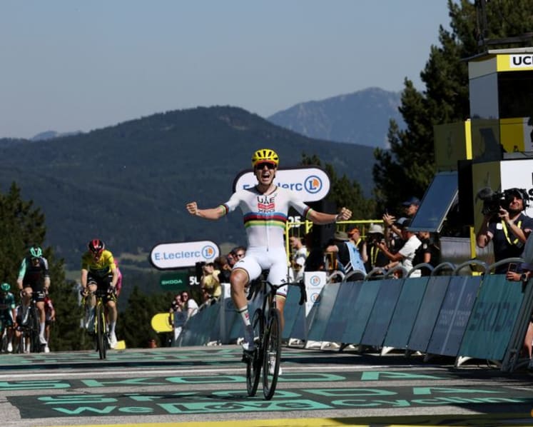 Pogacar wins Tour stage three to take yellow jersey from Vingegaard
