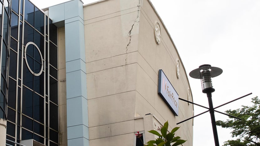 Large crack forms on Rivervale Mall in Sengkang; BCA says no structural damage