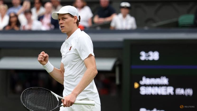 Sinner stays grounded after equalling Wimbledon record Sinner stays grounded after equalling Wimbledon record