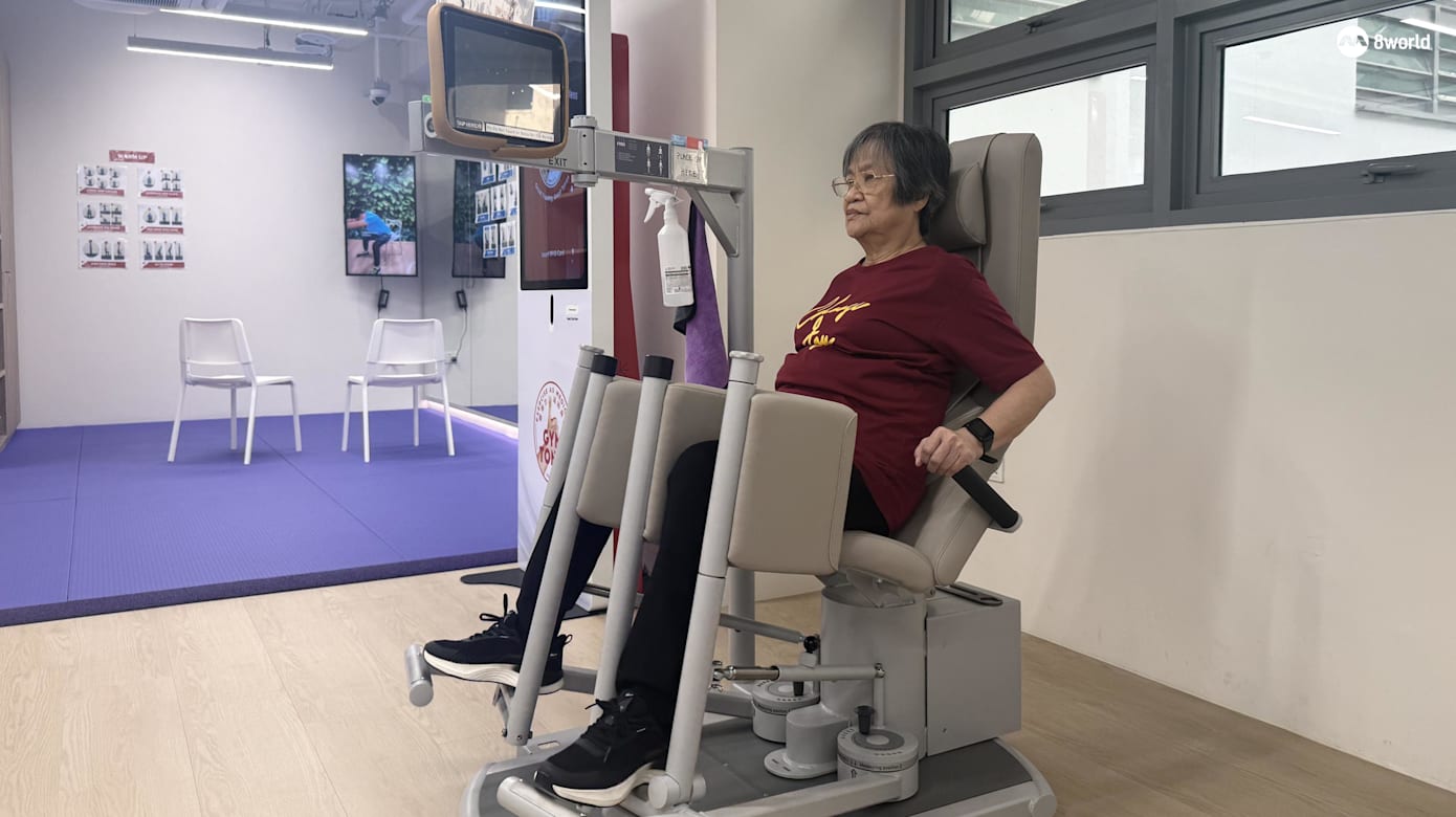 蒙巴登民众俱乐部为年长者量身定做的健身设施“健得力”（Gym Tonic）。（图：林佳颖）
