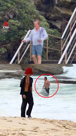 Man accidentally walks runway at Australian Fashion Week while heading for swim
