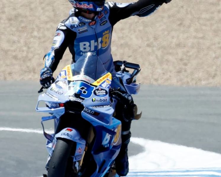 Alex Marquez wins Spanish Grand Prix again as brother Marc crashes out