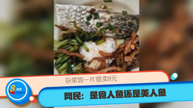 杂菜饭一片鱼卖8元 网民：是食人鱼还是美人鱼