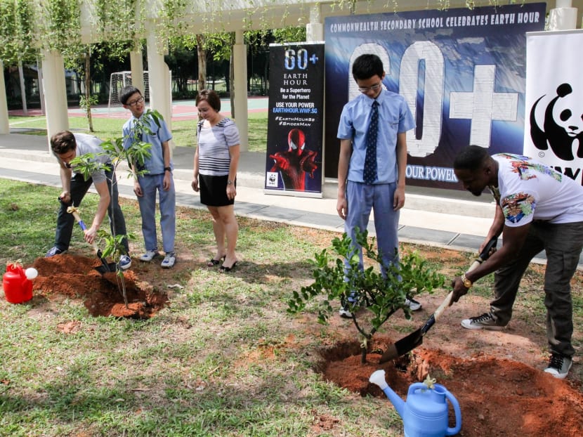 Spider-Man swings down to Commonwealth Secondary School