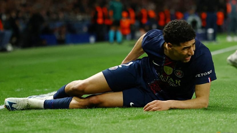 PSG's Hakimi out of Champions League trip to Bayern with thigh injury