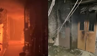 Four taken to hospital after fire in lift lobby of Ang Mo Kio block 