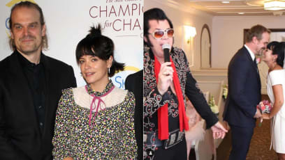 Stranger Things Star David Harbour And Singer Lily Allen Married By Elvis Presley In Las Vegas