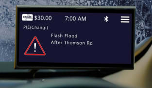 Motorists to get flood alerts from ERP 2.0 on-board units