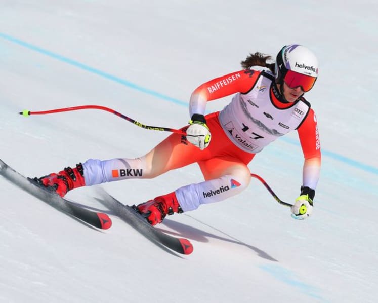 Alpine skiing-Blanc wins home super-G in Crans-Montana as Olympics approach