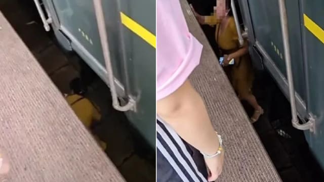 中国女子跳下铁轨找眼镜 职员急喊：“眼镜重要还是命重要？”