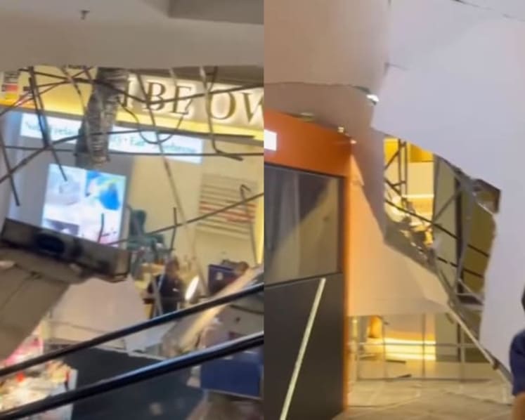 Ceiling collapses at KSL City Mall in Johor Bahru, no injuries reported
