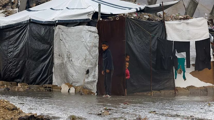 Ribuan khemah di Gaza dinaiki air susuli hujan lebat