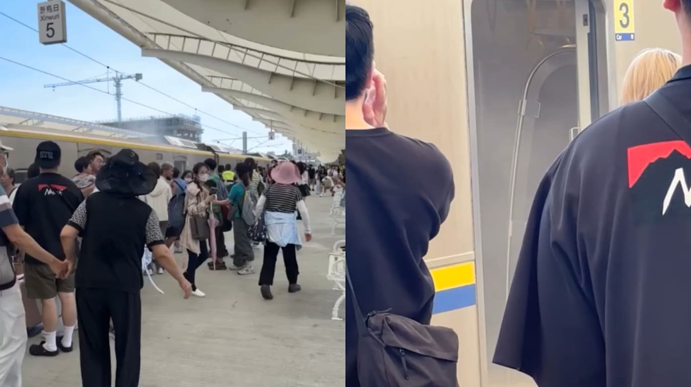 乘客手持风扇突起火 台铁车厢浓烟弥漫引恐慌