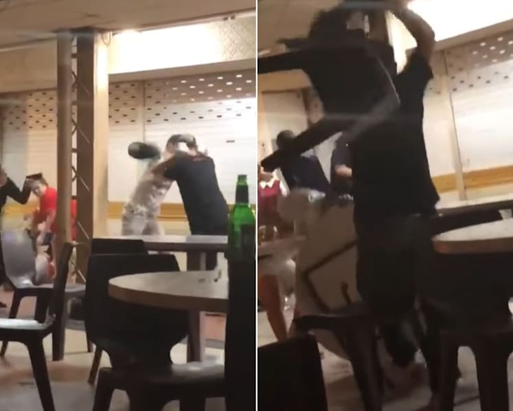 5 arrested after coffee shop fight on National Day