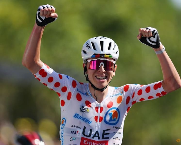 Del Toro wins Tour de France stage two as Pogacar closes in on Vingegaard