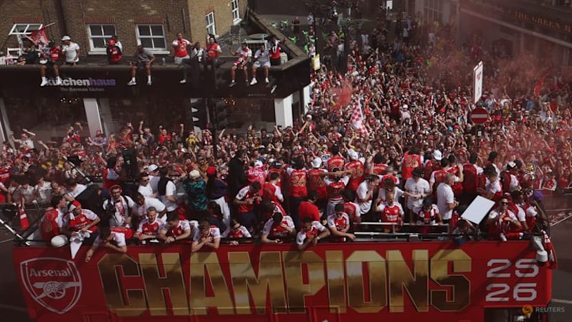 Arsenal paint London red with victory parade after Premier League title win