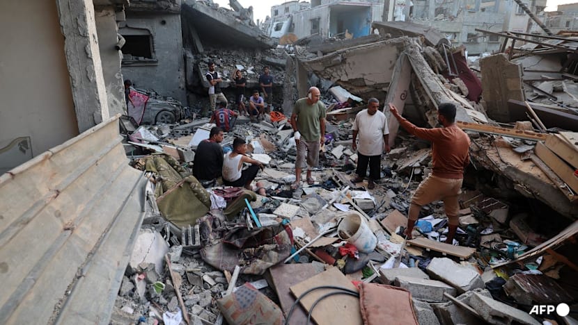 Hamas urges Israel to halt strikes as it searches for two hostages