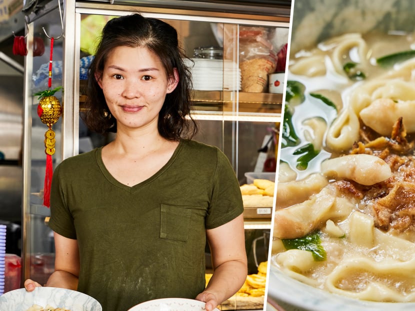 Retrenched general manager & wife sell super chewy hand-torn Mee Hoon Kueh in Toa Payoh kopitiam