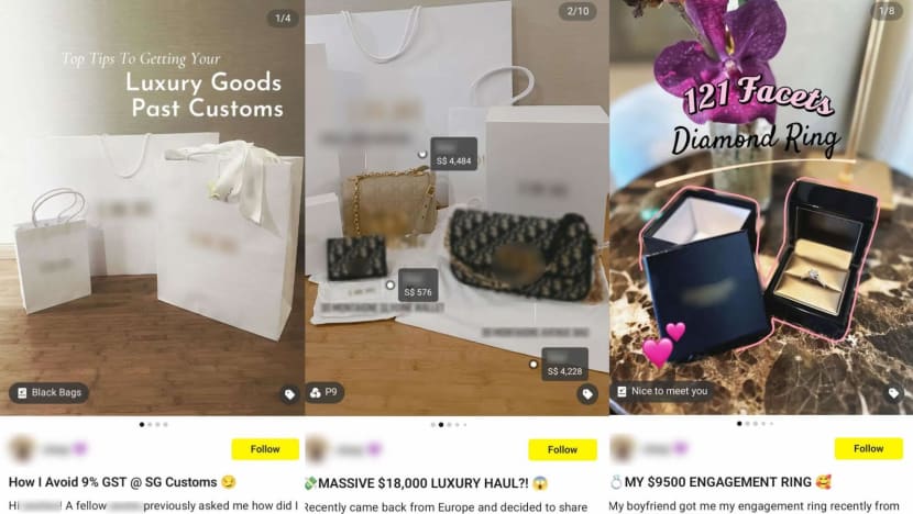 Woman fined S$18,000 for evading GST on luxury goods after posting about Europe haul online Woman fined S$18,000 for evading GST on luxury goods after posting about Europe haul online