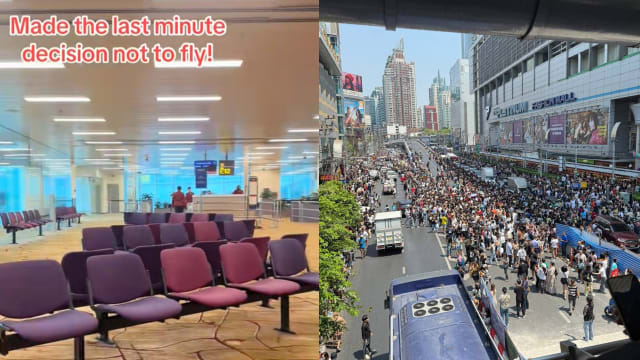 担心强震后情况不明朗 本地男子登机口果断折返