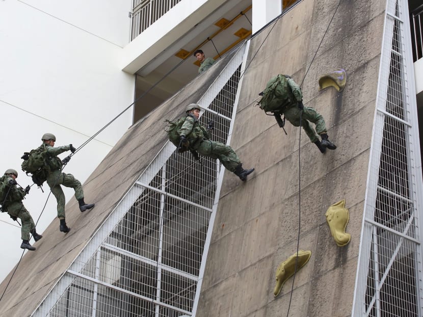 Members of the multi-accolade winning 1st Commando Battalion going through their paces.
