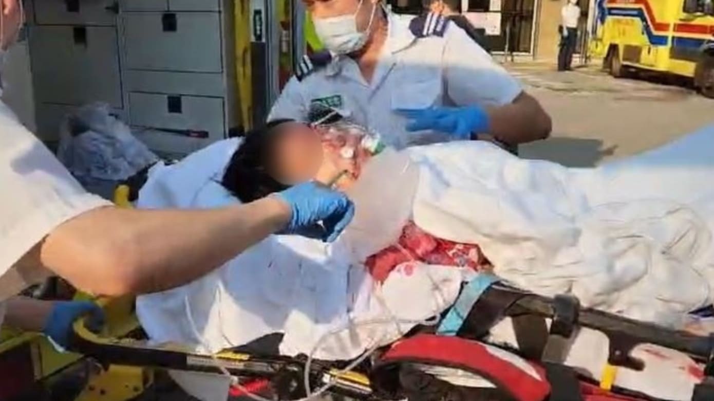 疑噪音纠纷 港男电梯内狂砍邻居十多刀后坠楼亡