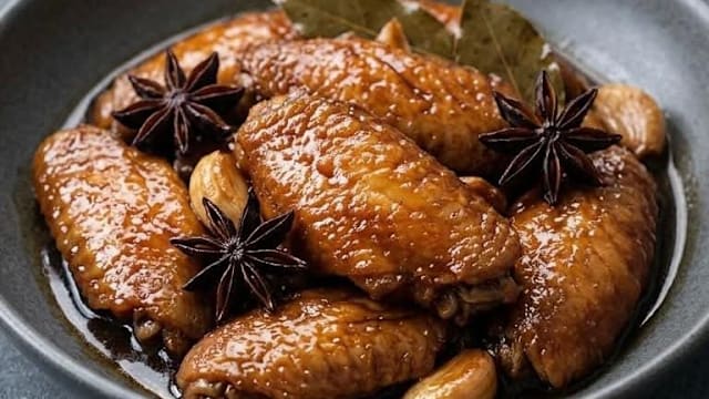 食谱：蒜瓣焖鸡翼