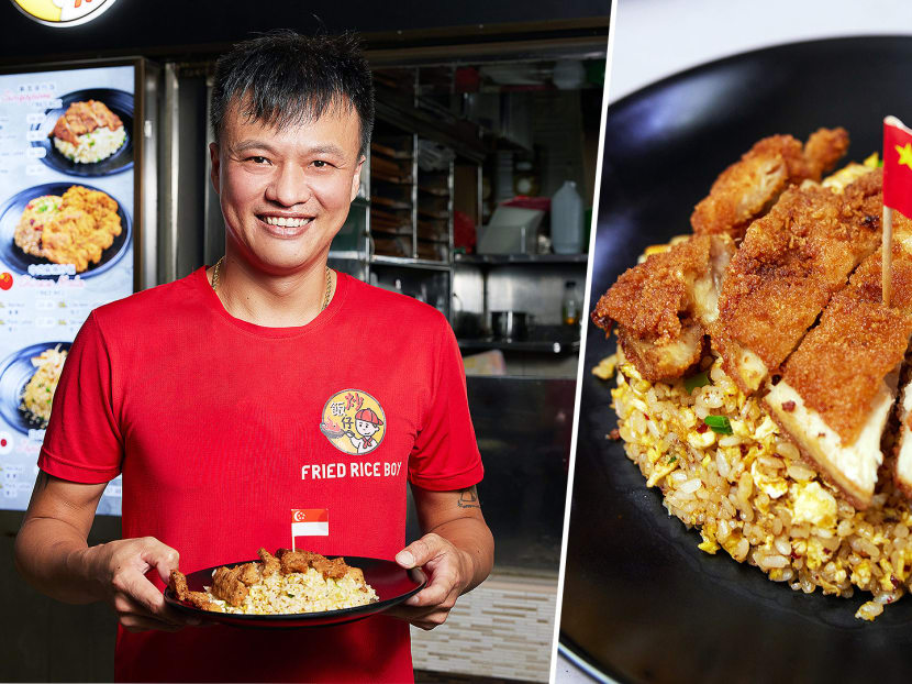Fried Rice Boy is helmed by an ex-zi char stall cook who worked as a delivery man for 2 years to save up for his own biz.