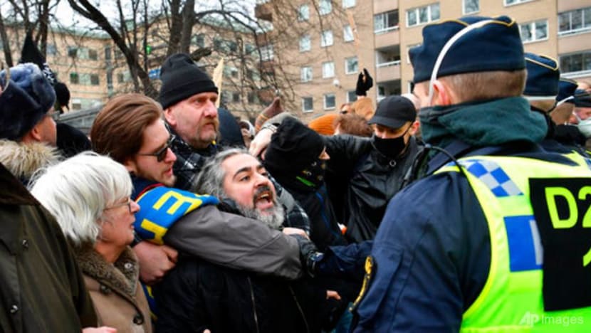 Hundreds in Stockholm protest Sweden's COVID-19 restrictions