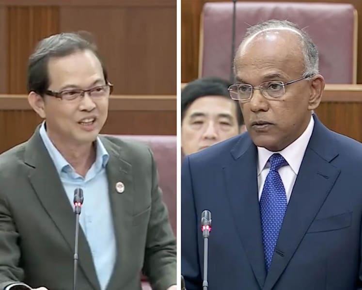 Shanmugam spars with opposition MPs over claim of 'double standards' in naming Lee Hsien Yang, Lee Suet Fern in probe