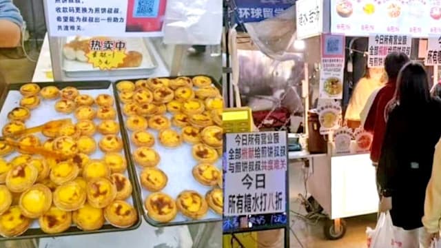 小吃街摊主换上同一收款码 为患癌同行筹款 6天筹到5万多