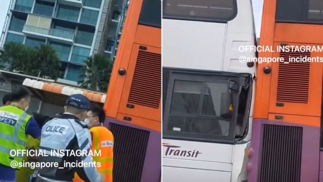马林百列两巴士和汽车相撞 七人送院包括三岁童