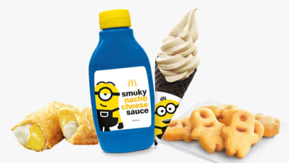 McDonald's Launching Minions Nacho Cheese Sauce Bottle & Melon Waffle Cone