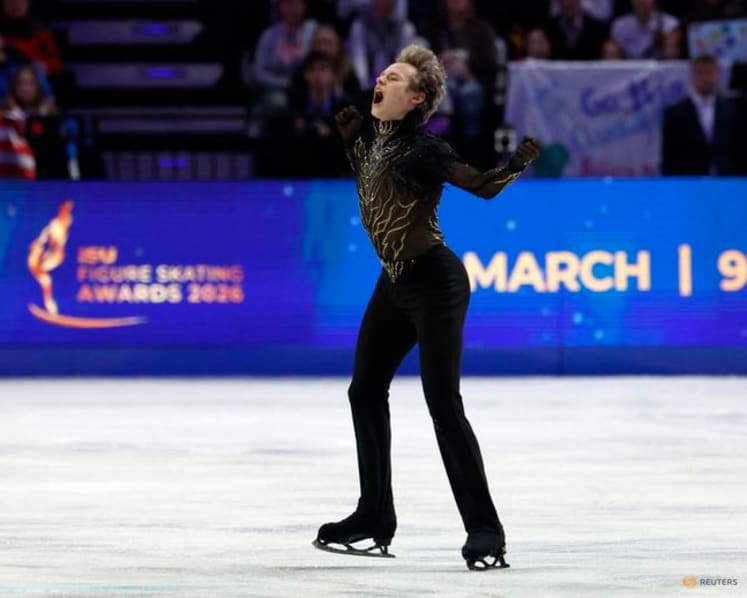 Figure skating-American Malinin earns Olympic redemption with world gold