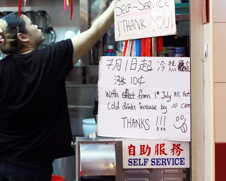 Some coffee stalls raise prices as water tariff hike kicks in