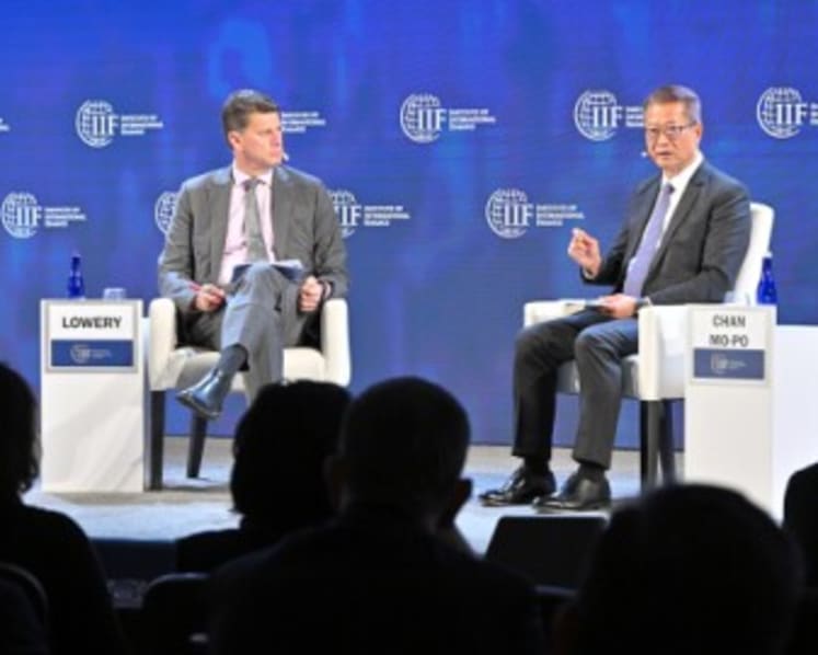 Hong Kong’s finance chief attends IMF and World Bank meetings in US, updates different sectors on latest developments in the HKSAR