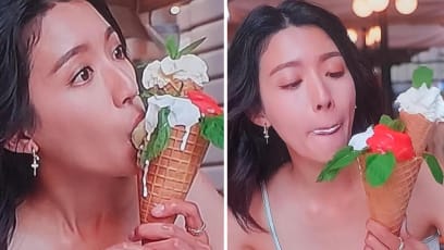Too Erotic? The Way TVB Star Sisley Choi Eats Ice Cream Has Viewers Feeling Hot Under The Collar