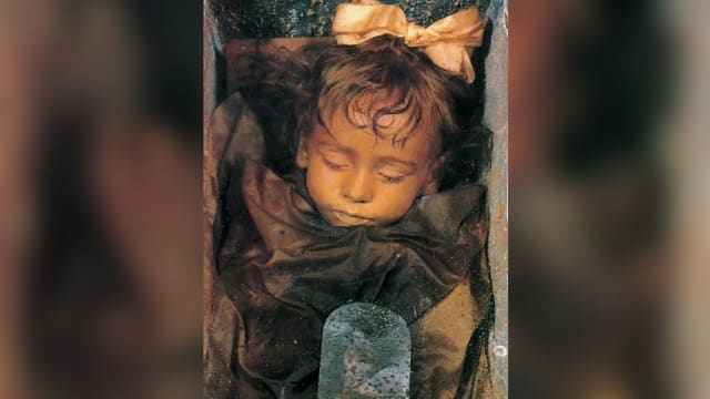 两岁死亡制成史上“最美木乃伊” 访客：看见她眨眼睛！ 
