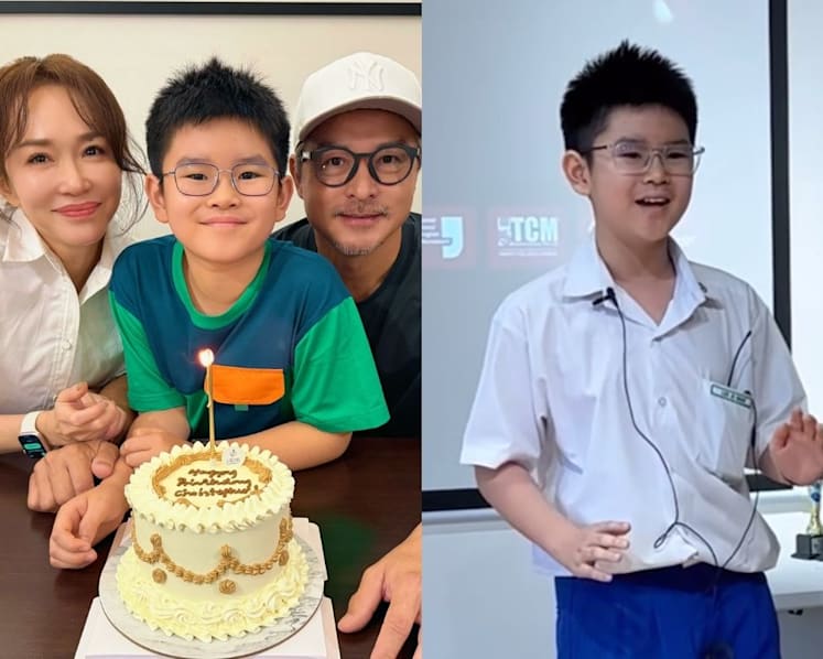 Fann Wong and Christopher Lee’s son Zed is a semi-finalist in National Youth Orator Championships