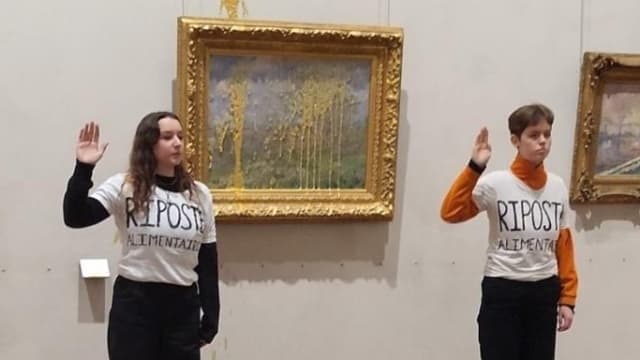 又有名画遭泼汤 这回是印象派大师莫奈名作