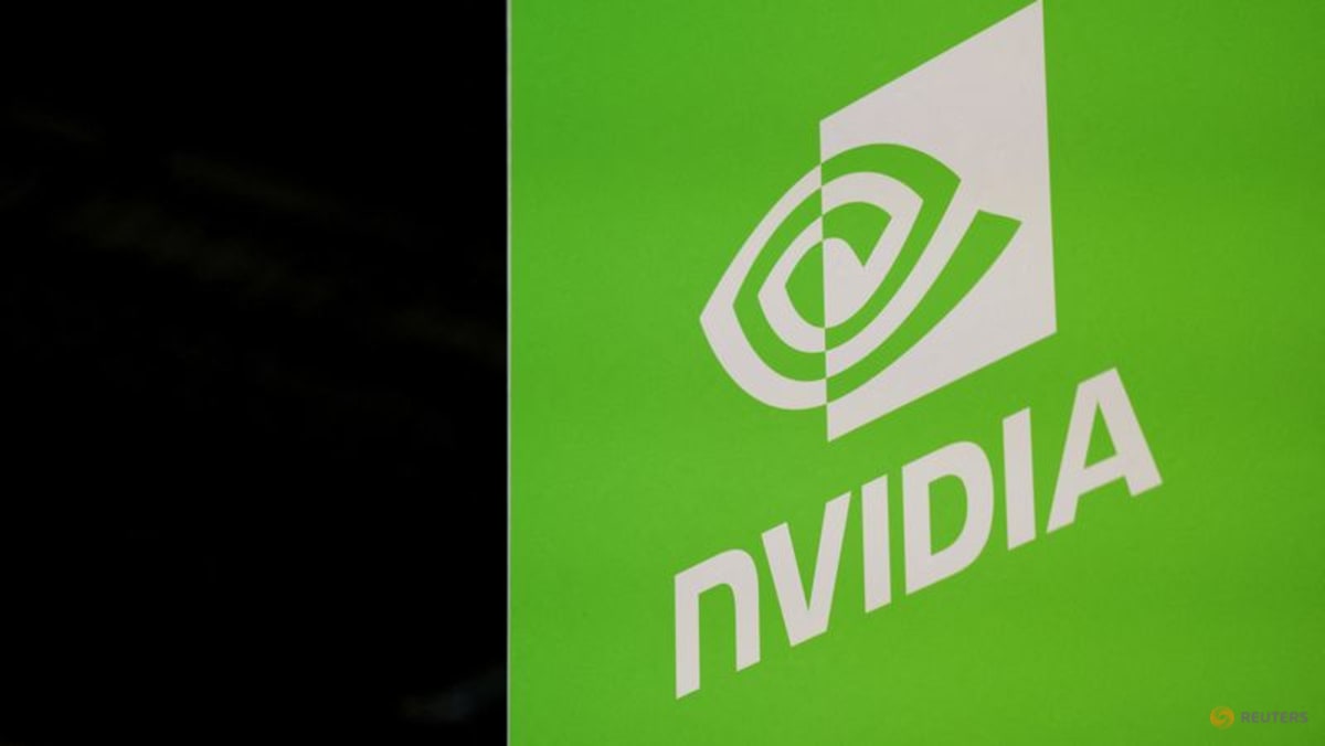 FILE PHOTO: The Nvidia logo, on display at HPE Discover Las Vegas 2026, in Las Vegas, Nevada, U.S., June 16, 2026. REUTERS/Caroline Brehman/File Photo