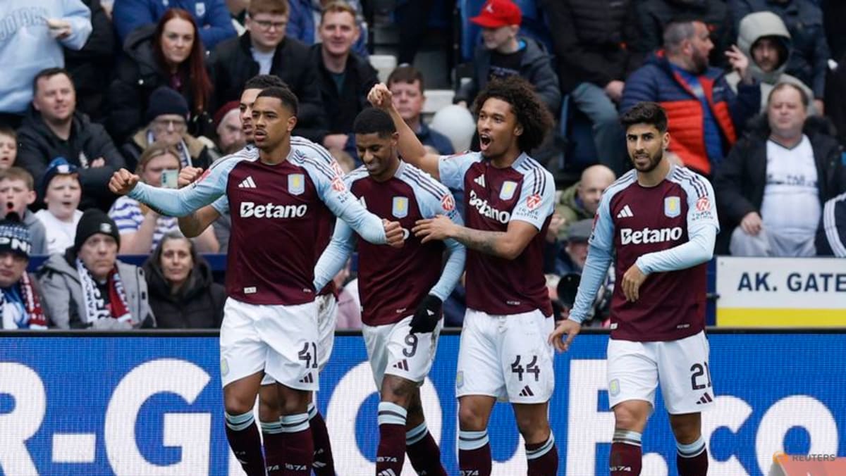 Aston Villa's Rashford scores twice in FA Cup win over Preston to reach ...