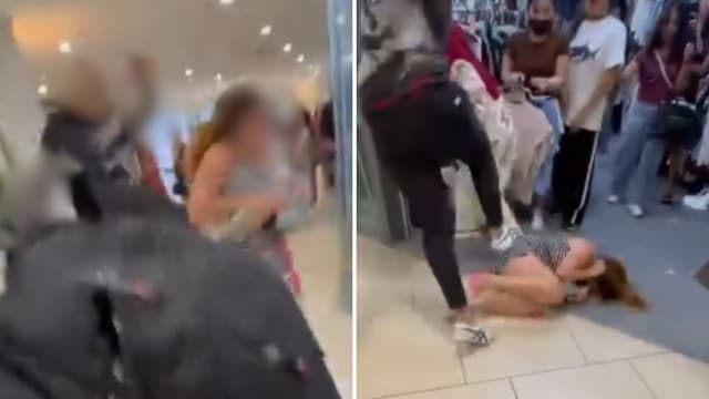 壮汉情绪失控飞踢女子 公众挺身制止暴力