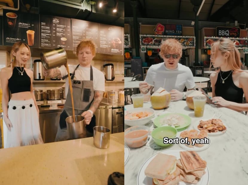 Ed Sheeran made teh tarik and visited Lau Pa Sat before Singapore shows