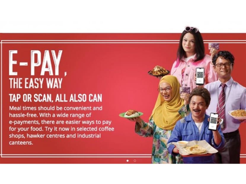 Nets’ advertisement featured Mediacorp actor Dennis Chew dressed up as four characters, including a Malay woman and an Indian man. Nets’ advertisement featured Mediacorp actor Dennis Chew dressed up as four characters, including a Malay woman and an Indian man.