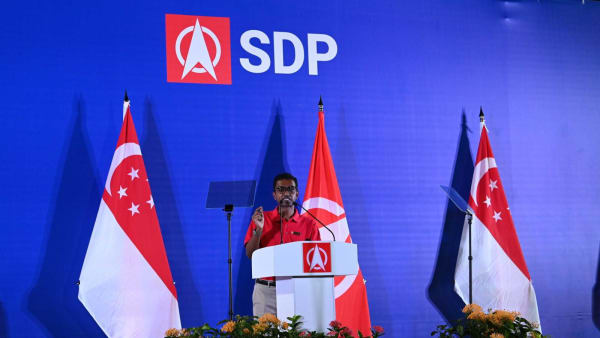 GE2025: SDP rally for Marsiling-Yew Tee GRC at Woodlands Stadium