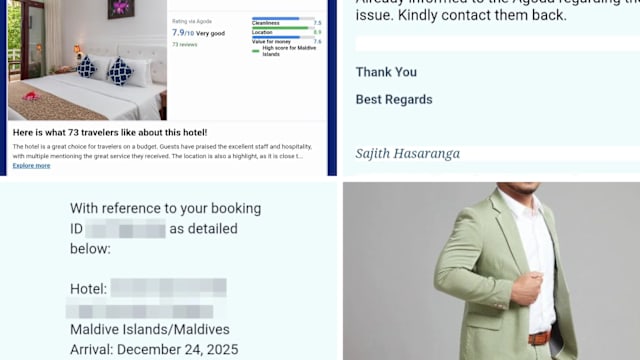 马男与家人飞赴马尔代夫 在旅游平台订到“幽灵酒店”