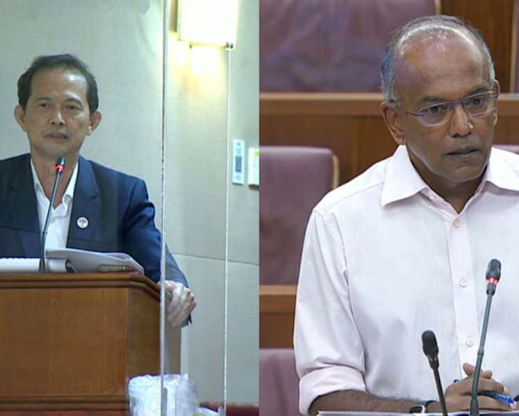 Shanmugam challenges PSP's Leong on foreign talent stance, says party is race-baiting