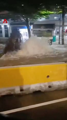 Water pipe leak causes flooding in Yishun; around 25 shops affected